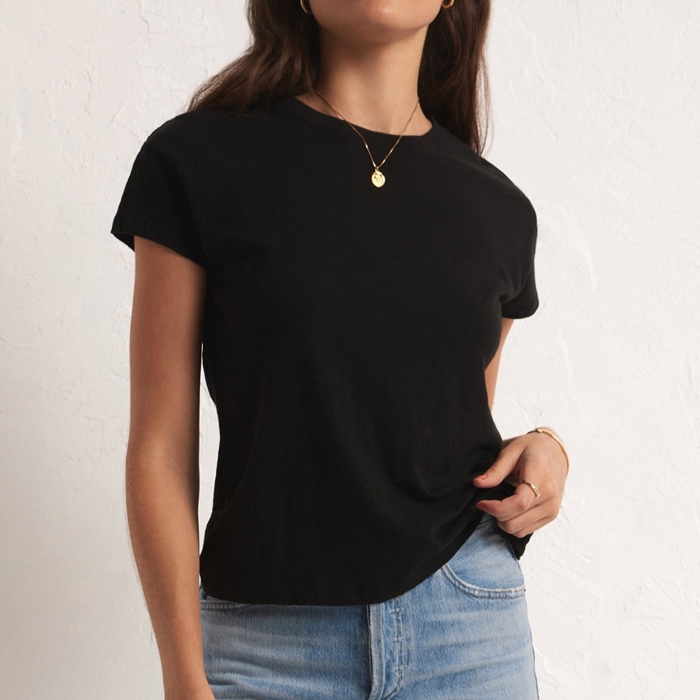 Z Supply Black Short Sleeve Tee